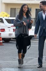 ZOE SALDANA Out for Lunch in Beverly Hills 01/13/2016