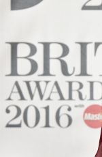 ADELE at Brit Awards 2016 in London 02/24/2016