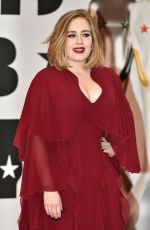 ADELE at Brit Awards 2016 in London 02/24/2016