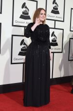 ADELE at Grammy Awards 2016 in Los Angeles 02/15/2016