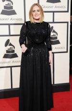 ADELE at Grammy Awards 2016 in Los Angeles 02/15/2016