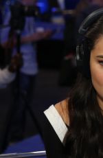 ADRIANA LIMA at SiriusXM Set at Super Bowl 50 Radio Row in San Francisco 02/05/2016
