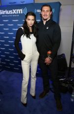 ADRIANA LIMA at SiriusXM Set at Super Bowl 50 Radio Row in San Francisco 02/05/2016