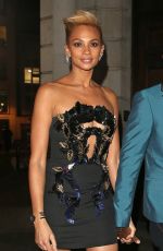 ALESHA DIXON Leaves Momo Cafe on Heddon Street in London 02/13/2016