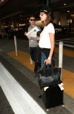 ALESSANDRA AMBROSIO at LAX Airport in Los Angeles 02/08/2016