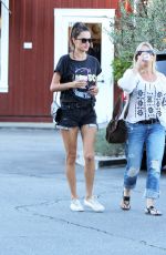 ALESSANDRA AMBROSIO in Cutoffs Out in Brentwood 02/16/2016