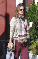 ALESSANDRA AMBROSIO Leaves Caffe Luxxe in Brentwood 02/02/2016