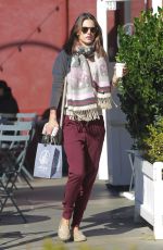 ALESSANDRA AMBROSIO Leaves Caffe Luxxe in Brentwood 02/02/2016