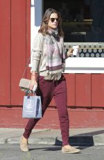 ALESSANDRA AMBROSIO Leaves Caffe Luxxe in Brentwood 02/02/2016