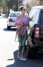 ALESSANDRA AMBROSIO Out in Brentwood 02/09/2016