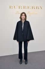 ALEXA CHUNG at Burberry Prorsum Womenswear Catwalk Show at London Fashion Week 02/22/2016