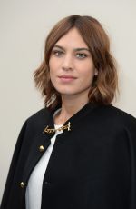 ALEXA CHUNG at Burberry Prorsum Womenswear Catwalk Show at London Fashion Week 02/22/2016