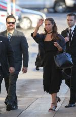 ALICIA VIKANDER Arrives at Jimmy Kimmel Live in Los Angeles 02/09/2016