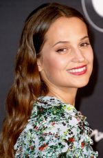 ALICIA VIKANDER at 9th Annual Women in Film Pre-oscar Cocktail Party in West Hollywood 02/26/2016