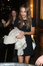 ALICIA VIKANDER at a VIP Bafta Dinner at Chiltern Firehouse in London 02/13/2016