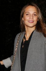 ALICIA VIKANDER Leaves Chateau Marmont in Los Angeles 02/05/2016