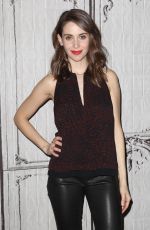 ALISON BRIE at AOL Build Speaker Series in New York 02/04/2016