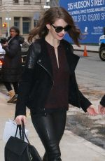 ALISON BRIE Leaves Andy Cohen Show in New York 02/04/2016