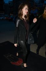 ALISON BRIE Night Out in New York 02/04/2016