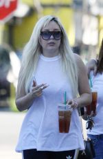 AMANDA BYNES at a Starbucks in Los Angeles 02/17/2016