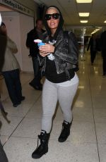 AMBER ROSE at LAX Airport in Los Angeles 02/04/2016