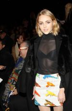 ANNASOPHIA ROBB at Jeremy Scott Fashion Show in New York 02/15/2016