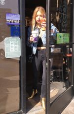 ASHLE BENSON Leaves Coffee Bean on Sunset Plaza 02/26/2016