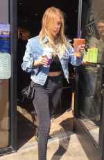 ASHLE BENSON Leaves Coffee Bean on Sunset Plaza 02/26/2016