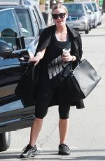 ASHLEE SIMPSON in Leggings Leaves a Gym in Los Angeles 02/23/2016