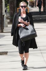 ASHLEE SIMPSON in Leggings Leaves a Gym in Los Angeles 02/23/2016