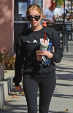 ASHLEY BENSON Leaves a Gym in West Hollywood 02/08/2016
