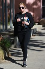ASHLEY BENSON Leaves a Gym in West Hollywood 02/08/2016