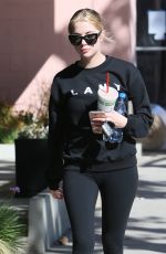 ASHLEY BENSON Leaves a Gym in West Hollywood 02/08/2016