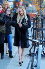 ASHLEY BENSON Out and About in New York 02/18/2016