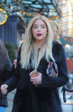 ASHLEY BENSON Out and About in New York 02/18/2016