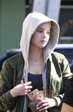 ASHLEY BENSON Out and About in West Hollywood 02/07/2016
