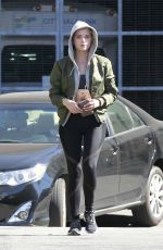 ASHLEY BENSON Out and About in West Hollywood 02/07/2016