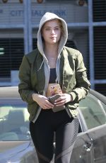 ASHLEY BENSON Out and About in West Hollywood 02/07/2016