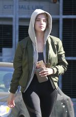 ASHLEY BENSON Out and About in West Hollywood 02/07/2016