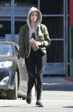 ASHLEY BENSON Out and About in West Hollywood 02/07/2016