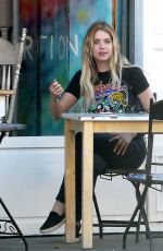 ASHLEY BENSON Out for Coffee in West Hollywood 02/18/2016