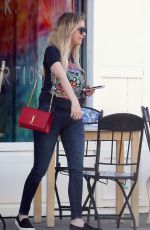 ASHLEY BENSON Out for Coffee in West Hollywood 02/18/2016
