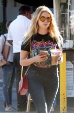 ASHLEY BENSON Out for Coffee in West Hollywood 02/18/2016