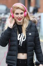 ASHLEY JAMES Arrives at Hoxton Radio in London 02/12/2016