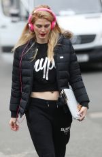 ASHLEY JAMES Arrives at Hoxton Radio in London 02/12/2016