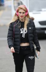 ASHLEY JAMES Arrives at Hoxton Radio in London 02/12/2016