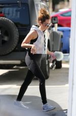 ASHLEY TISDALE Arrives at a Gym in Los Angeles 02/24/2016