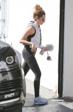 ASHLEY TISDALE Arrives at a Gym in Los Angeles 02/24/2016