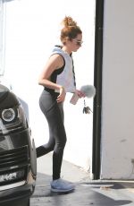 ASHLEY TISDALE Arrives at a Gym in Los Angeles 02/24/2016
