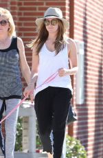 ASHLEY TISDALE Out with Her Dog in Toluca Lake 02/07/2016